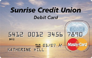 Sunrise CU debit card